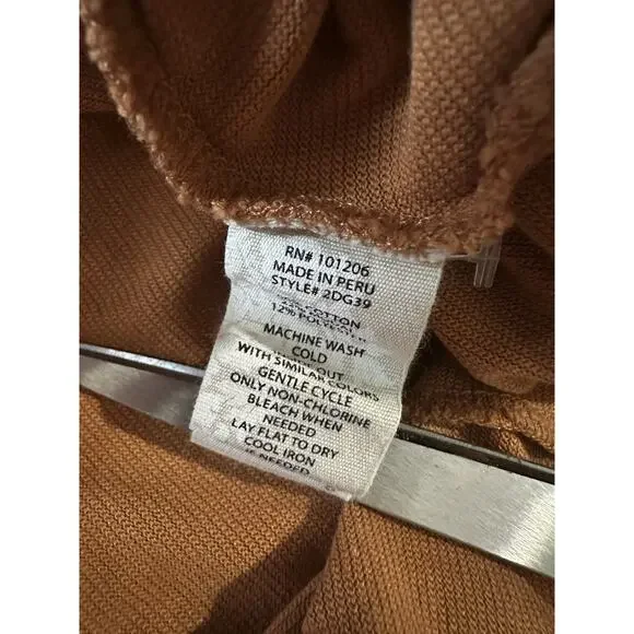 Soft Surroundings Rust Orange Maxi Dress Sleeveless Button Front Pockets Medium - Picture 9 of 14